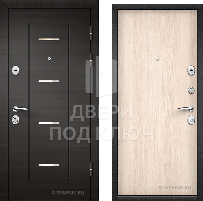Входная дверь с установкой для коттеджа ДПК-7738